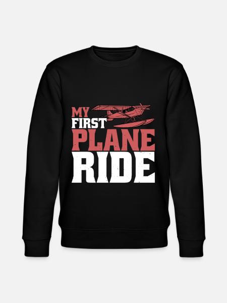 My First Plane Ride 54 - Stanley/Stella CHANGER Unisex Organic Sweatshirt - black