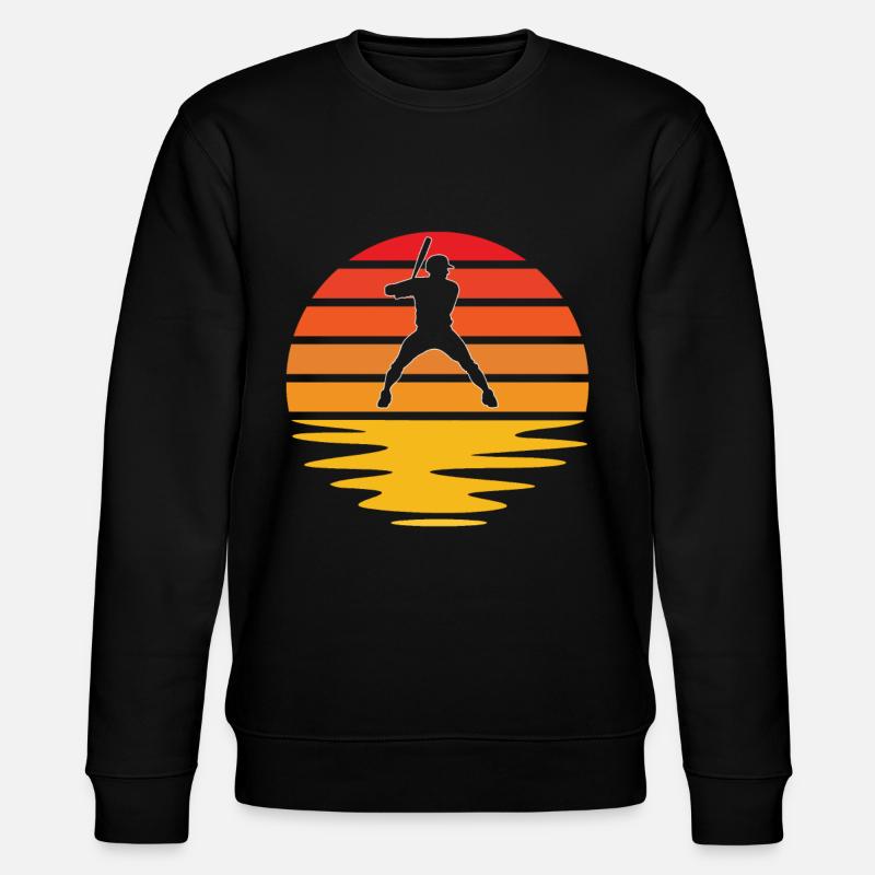Baseball Retro - Stanley/Stella Unisex Bio-Sweatshirt CHANGER  - Schwarz