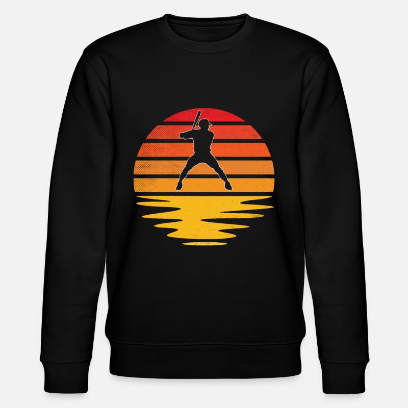 Baseball Retro - Stanley/Stella Unisex Bio-Sweatshirt CHANGER  - Schwarz