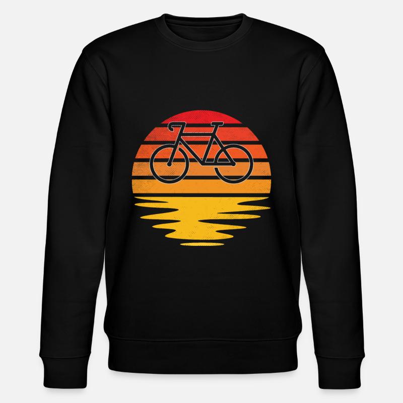 Fahrrad Retro - Stanley/Stella Unisex Bio-Sweatshirt CHANGER  - Schwarz