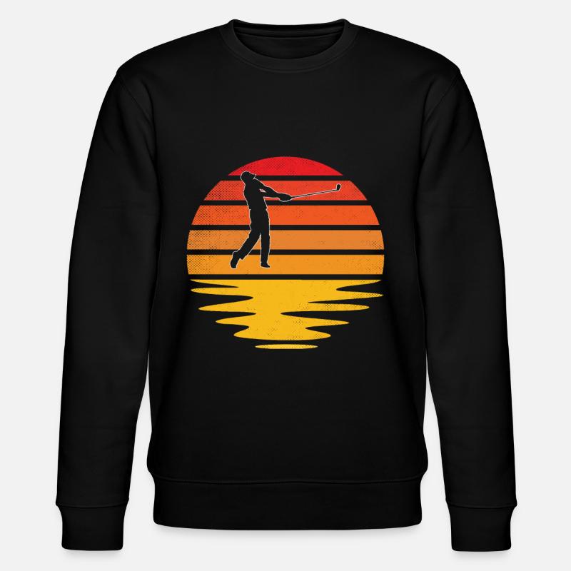 Golf Retro - Stanley/Stella CHANGER Unisex Organic Sweatshirt - black