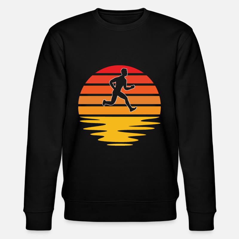 Joggen Retro - Stanley/Stella Unisex Bio-Sweatshirt CHANGER  - Schwarz