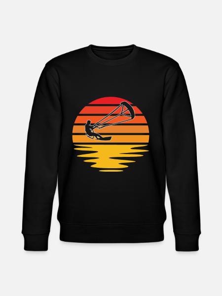 Kite Surfing Retro - Stanley/Stella CHANGER Unisex Organic Sweatshirt - black