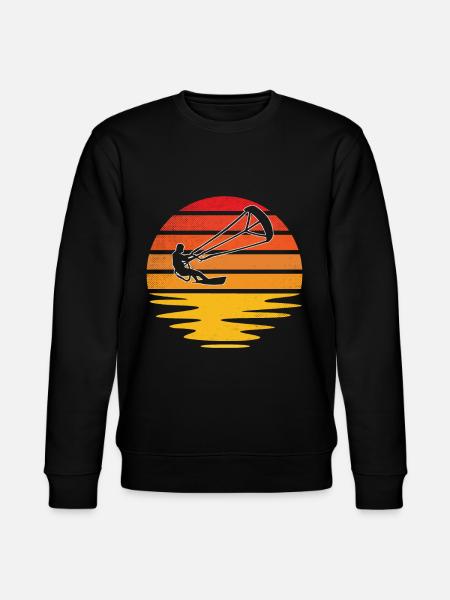 Kite Surf Retro - Stanley/Stella CHANGER Unisex Organic Sweatshirt - black