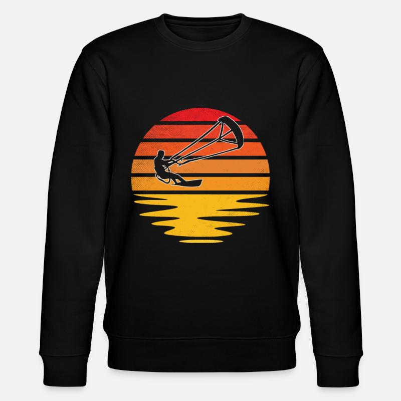 Kite Surf Rétro - Sweat bio CHANGER Stanley/Stella Unisexe - noir
