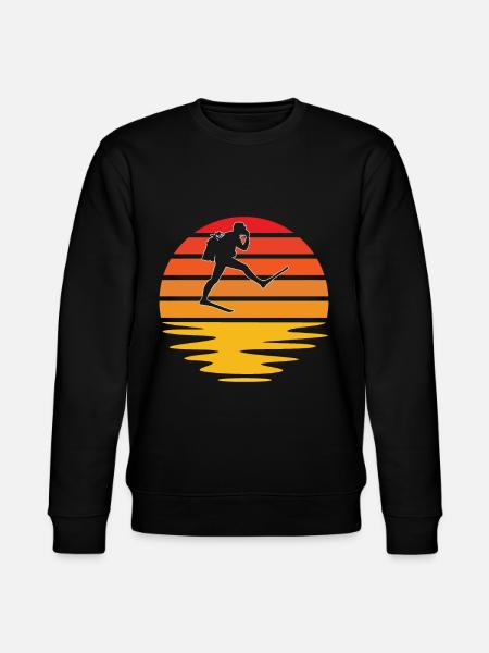 Diving Retro - Stanley/Stella CHANGER Unisex Organic Sweatshirt - black