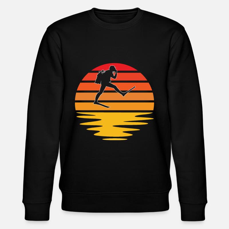 Diving Retro - Stanley/Stella CHANGER Unisex Organic Sweatshirt - black