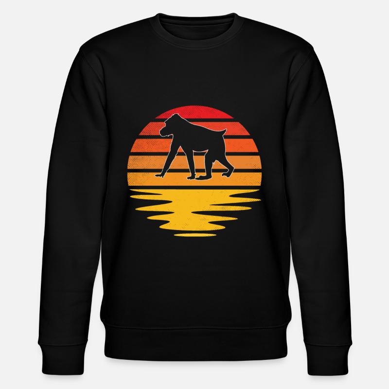 Singe Rétro - Sweat bio CHANGER Stanley/Stella Unisexe - noir