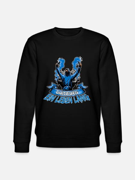 Duisburg ein Leben lang - Stanley/Stella Unisex Bio-Sweatshirt CHANGER  - Schwarz