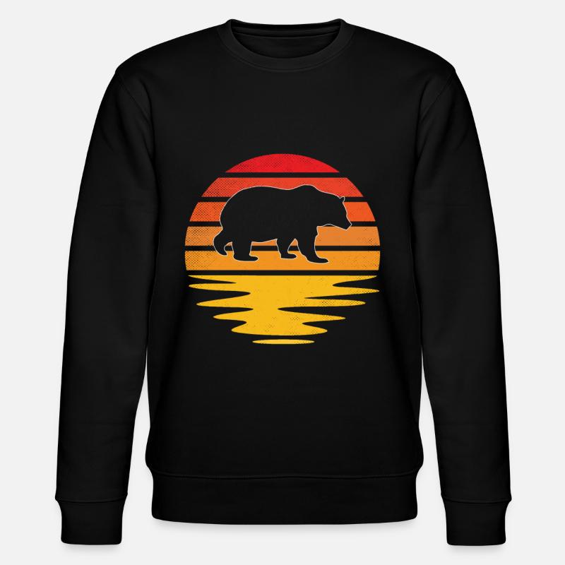 Ours Rétro - Sweat bio CHANGER Stanley/Stella Unisexe - noir