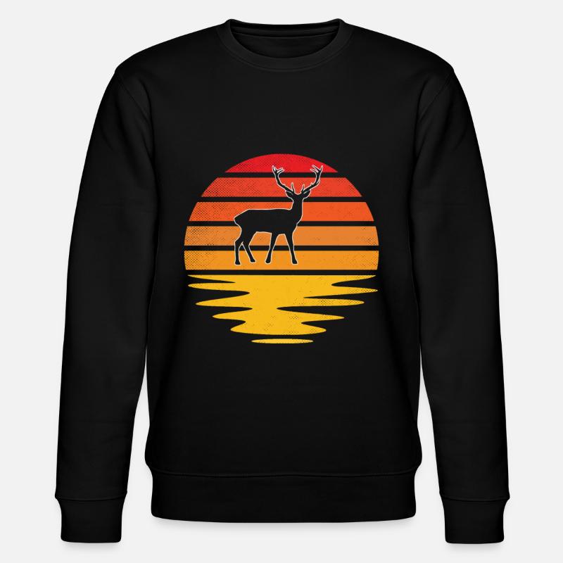 Hirsch Rétro - Sweat bio CHANGER Stanley/Stella Unisexe - noir
