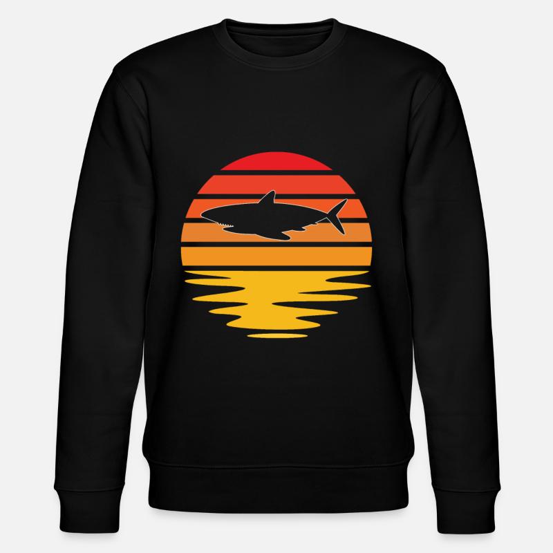 Requin Rétro - Sweat bio CHANGER Stanley/Stella Unisexe - noir