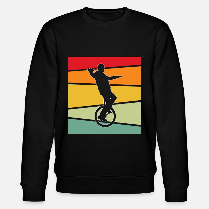 Rétro monocycle - Sweat bio CHANGER Stanley/Stella Unisexe - noir