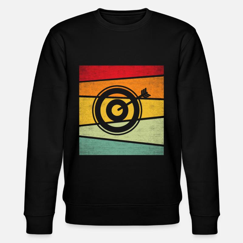 Fléchettes Rétro - Sweat bio CHANGER Stanley/Stella Unisexe - noir