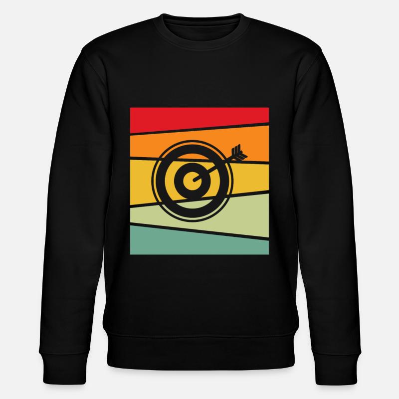 Darts Retro - Stanley/Stella CHANGER Unisex Organic Sweatshirt - black