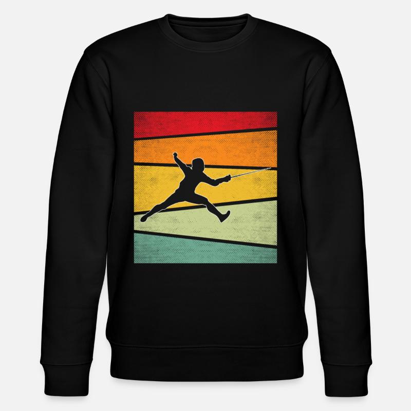 Escrime Rétro - Sweat bio CHANGER Stanley/Stella Unisexe - noir