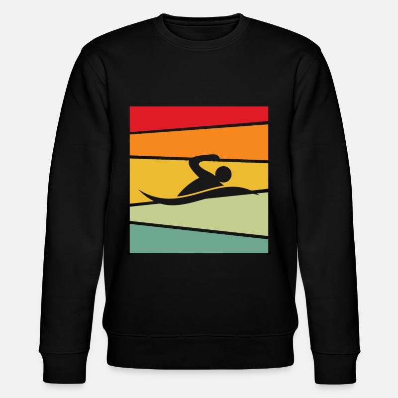 Natation Rétro - Sweat bio CHANGER Stanley/Stella Unisexe - noir