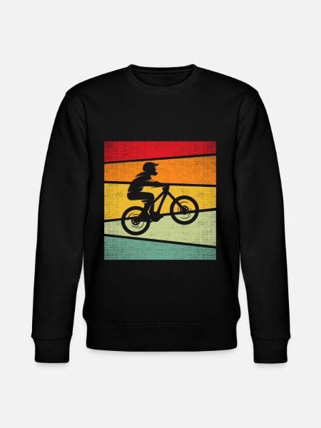 Mountain Bike Retro - Stanley/Stella CHANGER Unisex Organic Sweatshirt - black