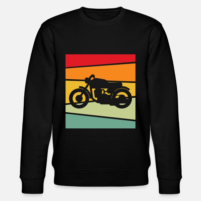 Motorrad Retro - Stanley/Stella Unisex Bio-Sweatshirt CHANGER  - Schwarz