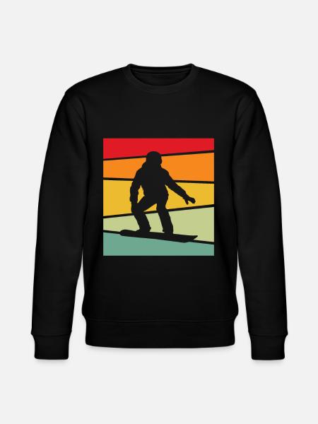 Snowboard Rétro - Sweat bio CHANGER Stanley/Stella Unisexe - noir