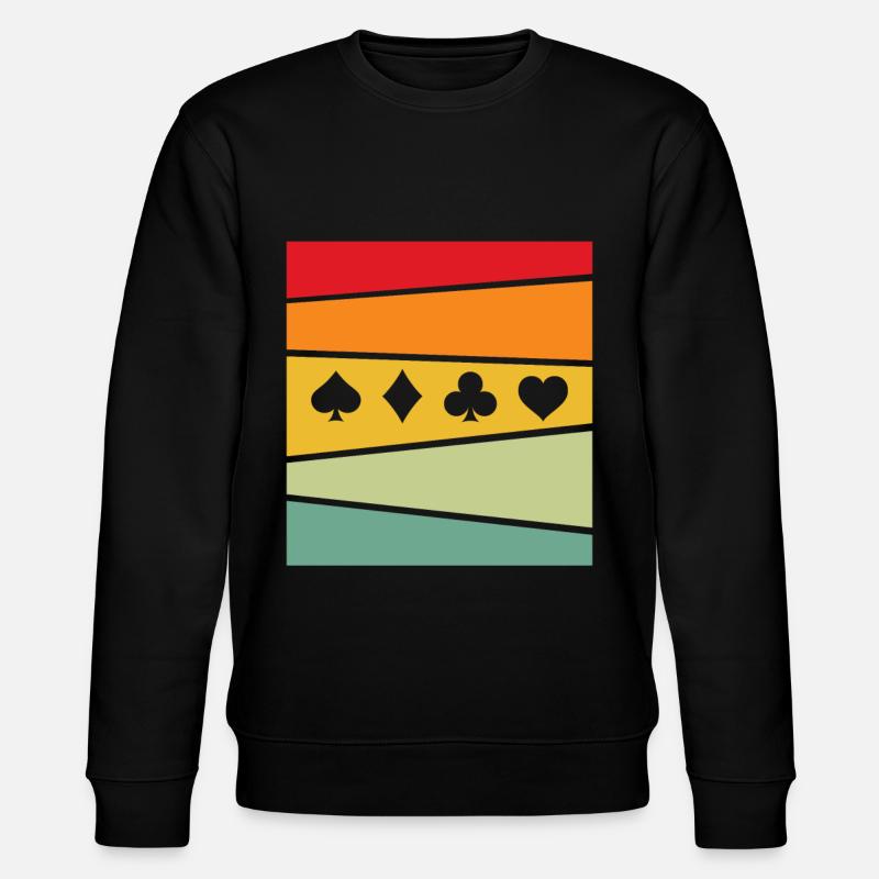 Poker Rétro - Sweat bio CHANGER Stanley/Stella Unisexe - noir