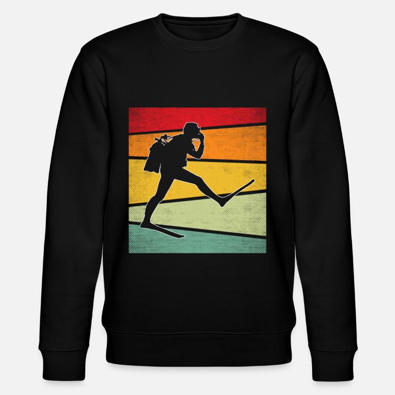Tauchen Retro - Stanley/Stella Unisex Bio-Sweatshirt CHANGER  - Schwarz