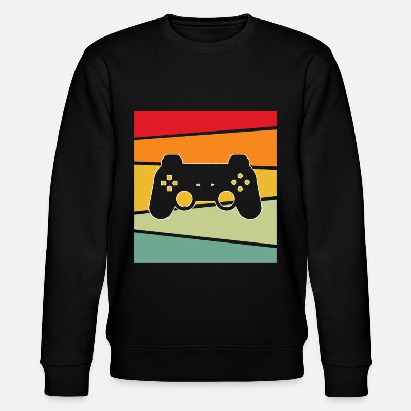 Gaming Retro - Stanley/Stella Unisex Bio-Sweatshirt CHANGER  - Schwarz