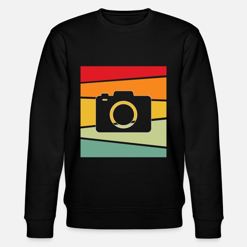 Caméra Rétro - Sweat bio CHANGER Stanley/Stella Unisexe - noir