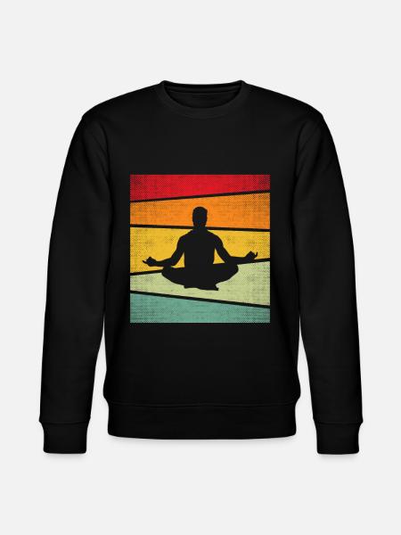 Meditation Retro - Stanley/Stella CHANGER Unisex Organic Sweatshirt - black