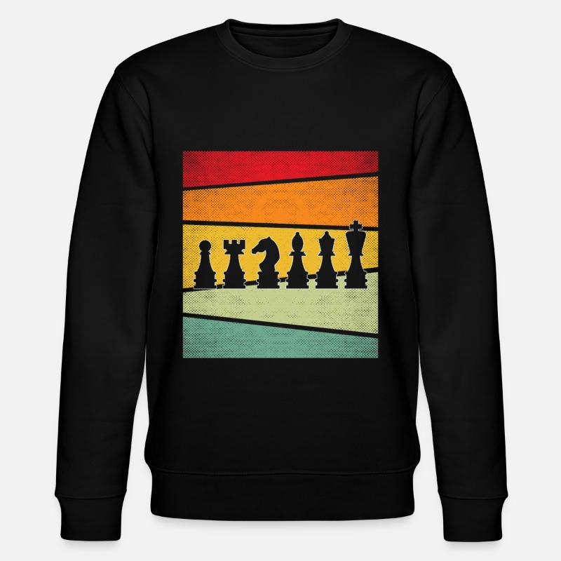 Échecs rétro - Sweat bio CHANGER Stanley/Stella Unisexe - noir