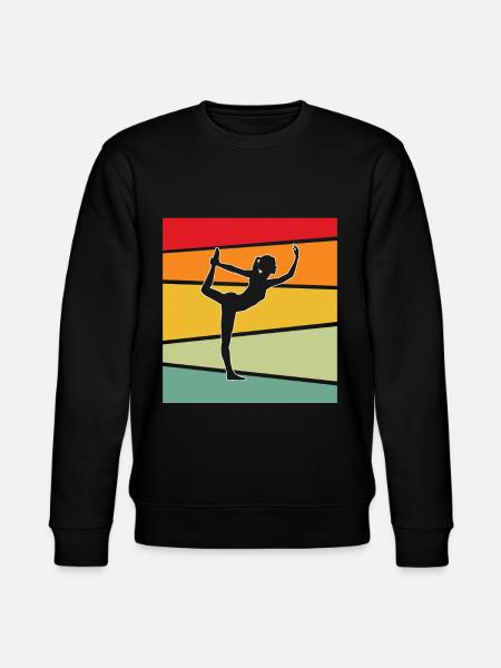 Yoga Retro - Stanley/Stella CHANGER Unisex Organic Sweatshirt - black
