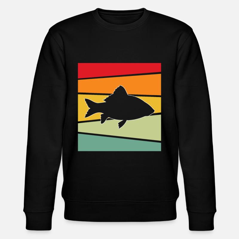 Poisson Rétro - Sweat bio CHANGER Stanley/Stella Unisexe - noir