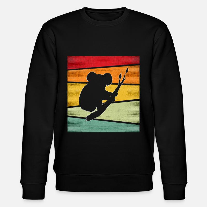 Koala Rétro - Sweat bio CHANGER Stanley/Stella Unisexe - noir