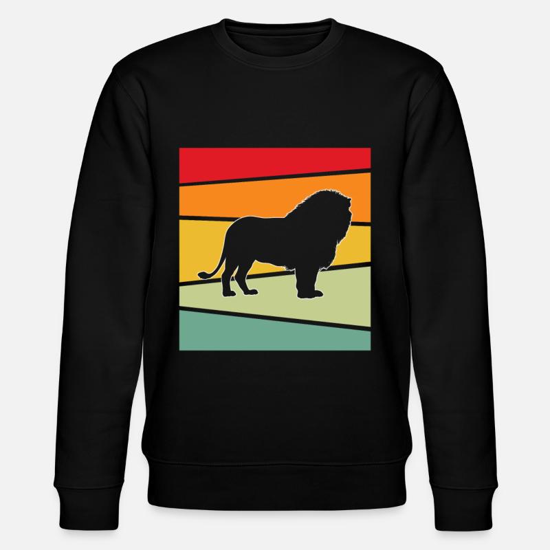 Lion Rétro - Sweat bio CHANGER Stanley/Stella Unisexe - noir