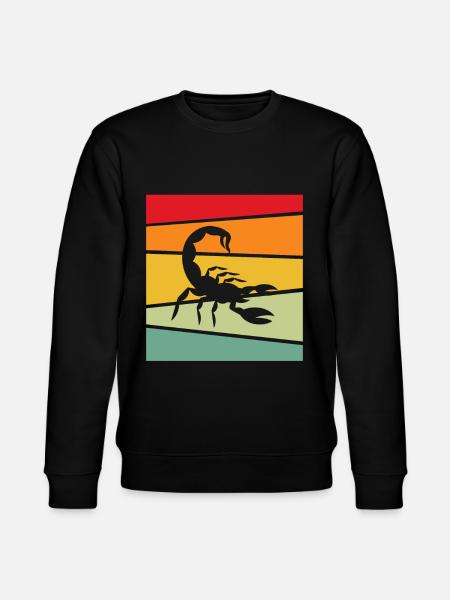 Scorpio Retro - Stanley/Stella CHANGER Unisex Organic Sweatshirt - black
