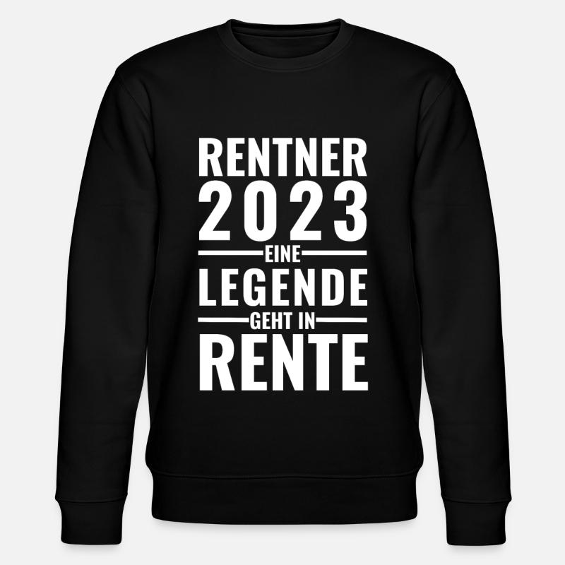 Rentner 2023 - Eine Legende geht in Rente - - Stanley/Stella Unisex Bio-Sweatshirt CHANGER  - Schwarz