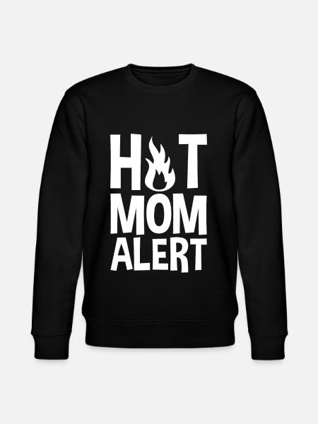 Hot Mom Alert - Stanley/Stella CHANGER Unisex Organic Sweatshirt - black