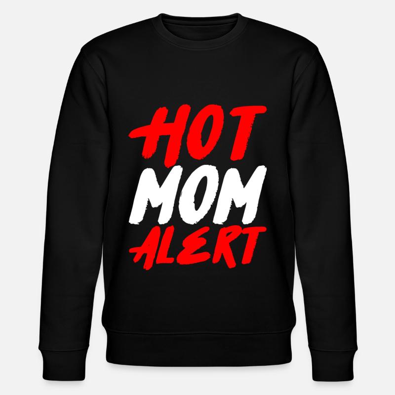 Hot Mom Alert 2 - Stanley/Stella Unisex Bio-Sweatshirt CHANGER  - Schwarz