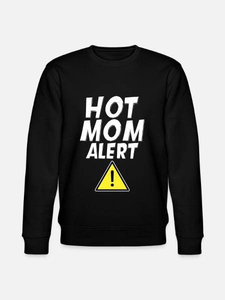 Hot Mom Alert 4 - Stanley/Stella CHANGER Unisex Organic Sweatshirt - black