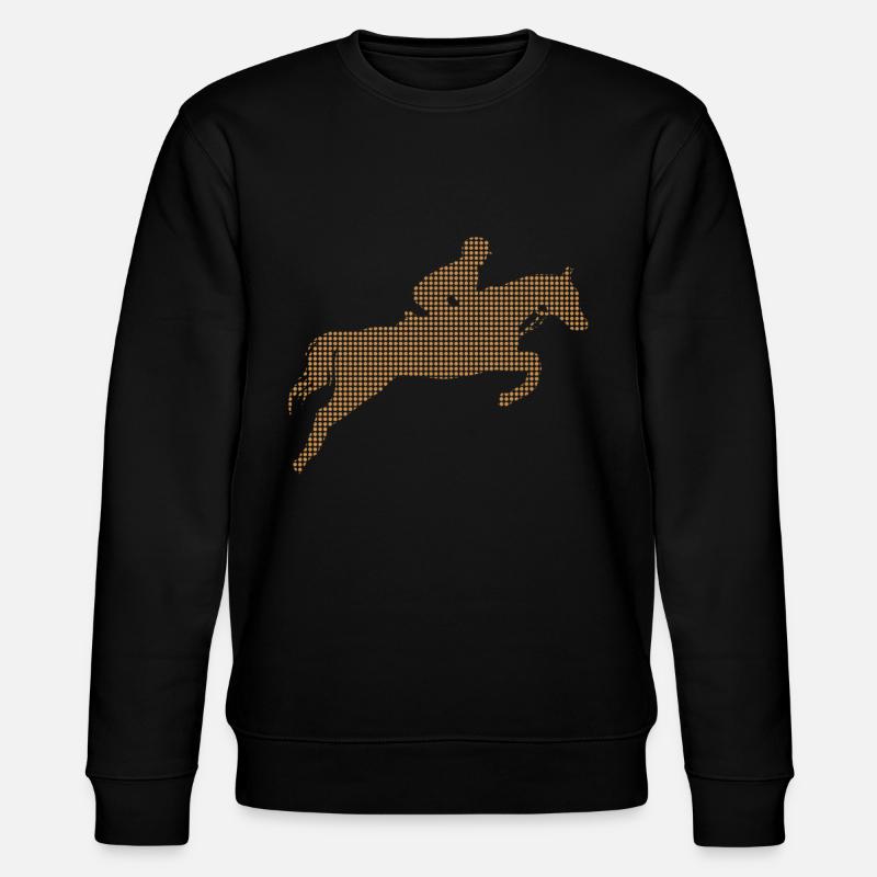 Pferde reiten - Stanley/Stella Unisex Bio-Sweatshirt CHANGER  - Schwarz