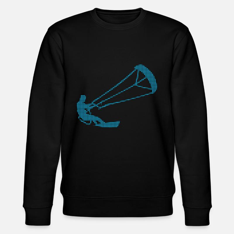 kite surfen - Stanley/Stella Unisex Bio-Sweatshirt CHANGER  - Schwarz