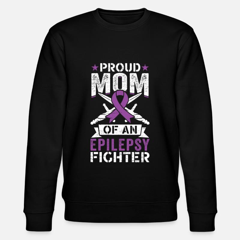 Mutter Einer Mutter Einer Epilepsie-kämpferin - Stanley/Stella Unisex Bio-Sweatshirt CHANGER - Schwarz