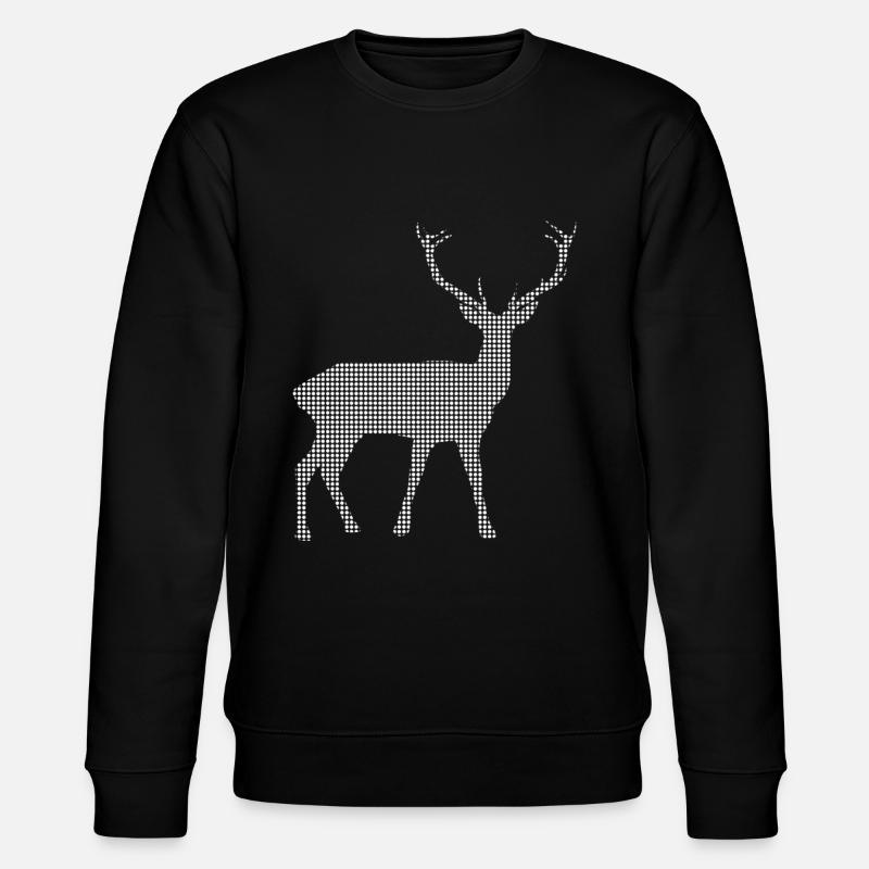 Hirsch - Stanley/Stella Unisex Bio-Sweatshirt CHANGER  - Schwarz