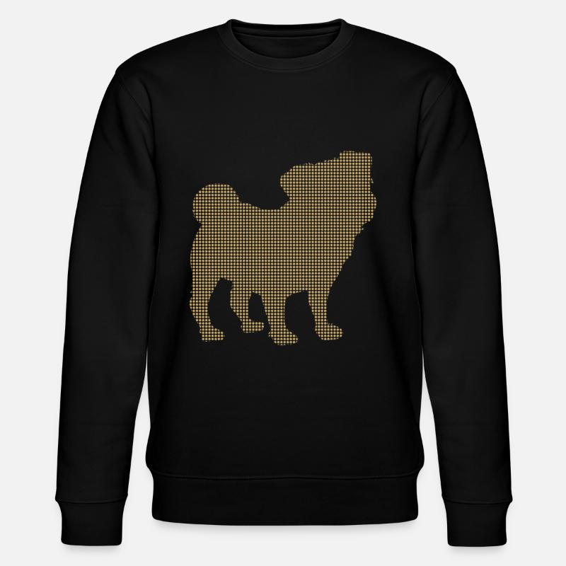 Mops - Stanley/Stella Unisex Bio-Sweatshirt CHANGER  - Schwarz