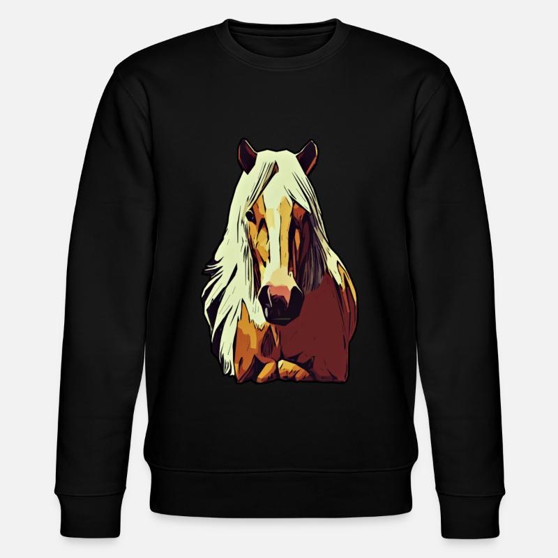 Motif d’animal de cheval - Sweat bio CHANGER Stanley/Stella Unisexe - noir