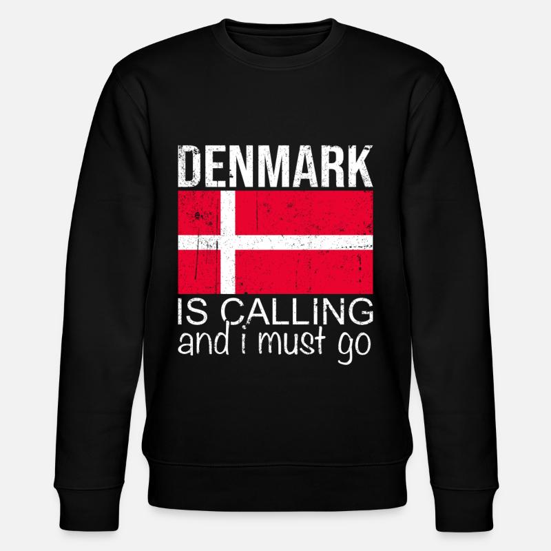 Denmark Saying - Stanley/Stella CHANGER Unisex Organic Sweatshirt - black