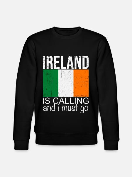 Ireland Saying - Stanley/Stella CHANGER Unisex Organic Sweatshirt - black