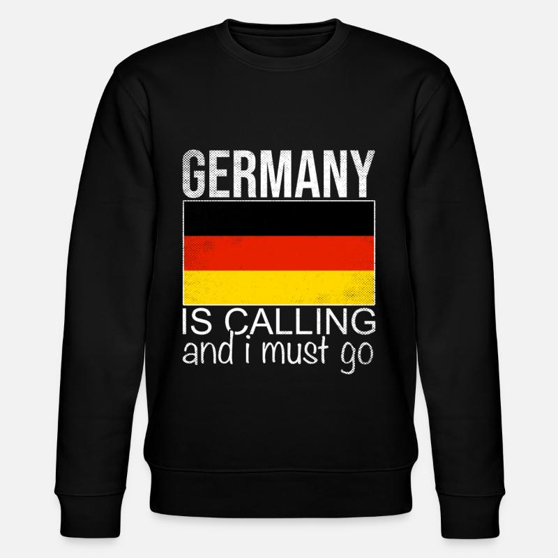 Deutschland Spruch - Stanley/Stella Unisex Bio-Sweatshirt CHANGER  - Schwarz
