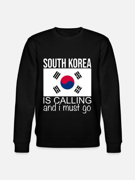 South Korea Quote - Stanley/Stella CHANGER Unisex Organic Sweatshirt - black