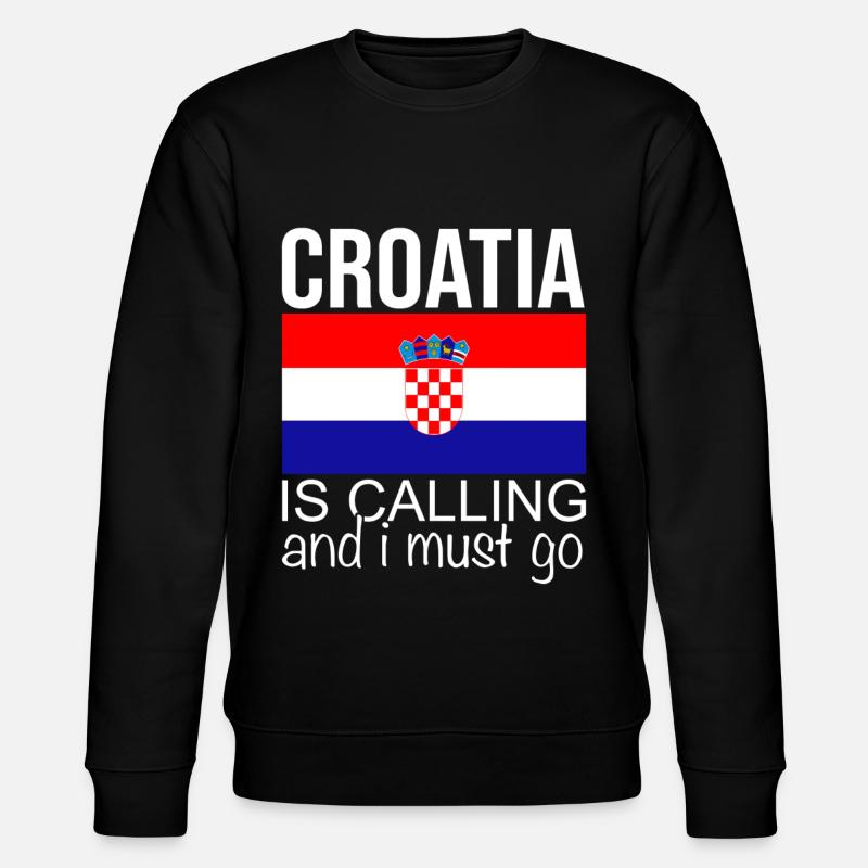 Kroatien Spruch - Stanley/Stella Unisex Bio-Sweatshirt CHANGER  - Schwarz